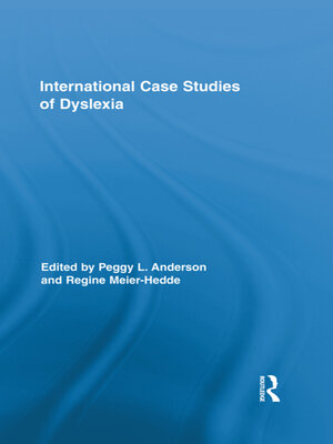cover image of International Case Studies of Dyslexia